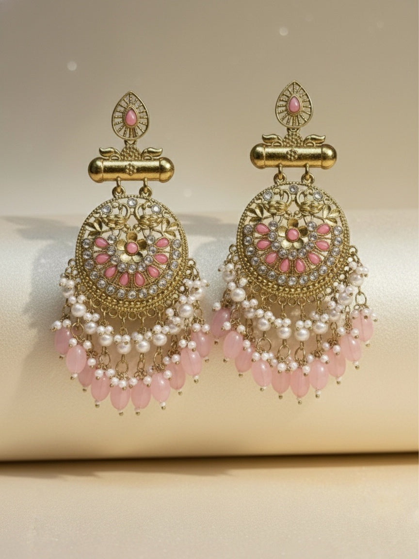 Anarkali Pearl Chandbali