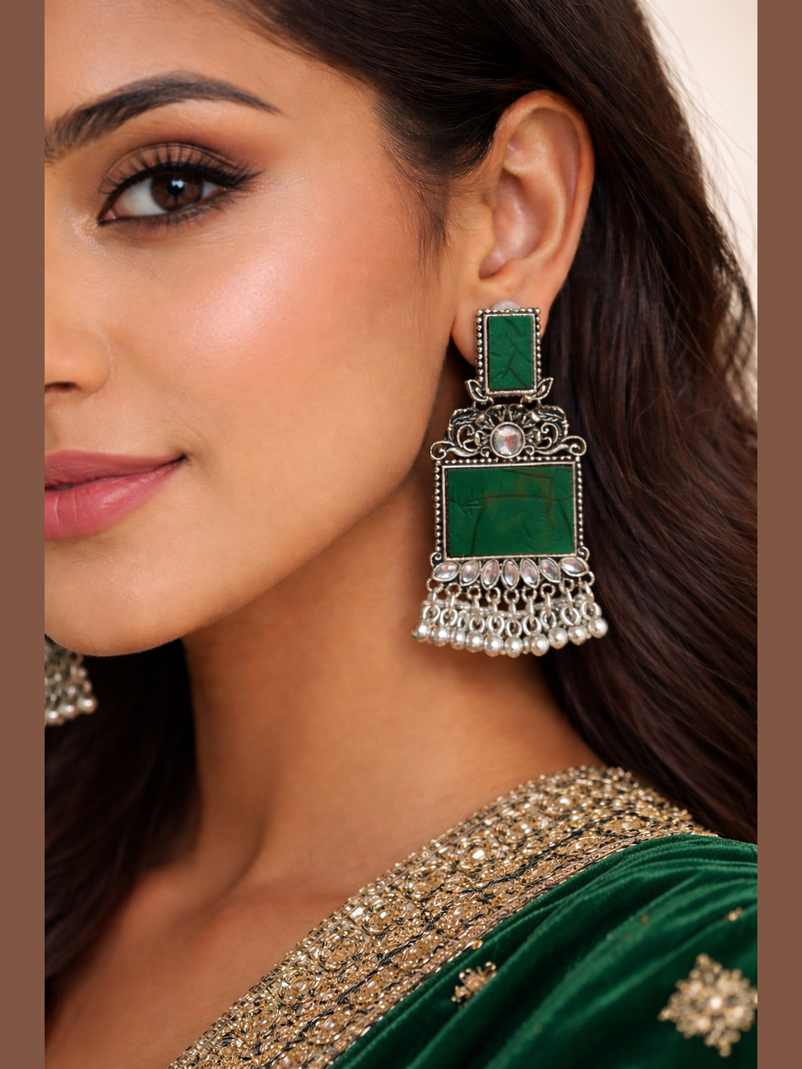 Boho Metallic Ghungroo Earrings