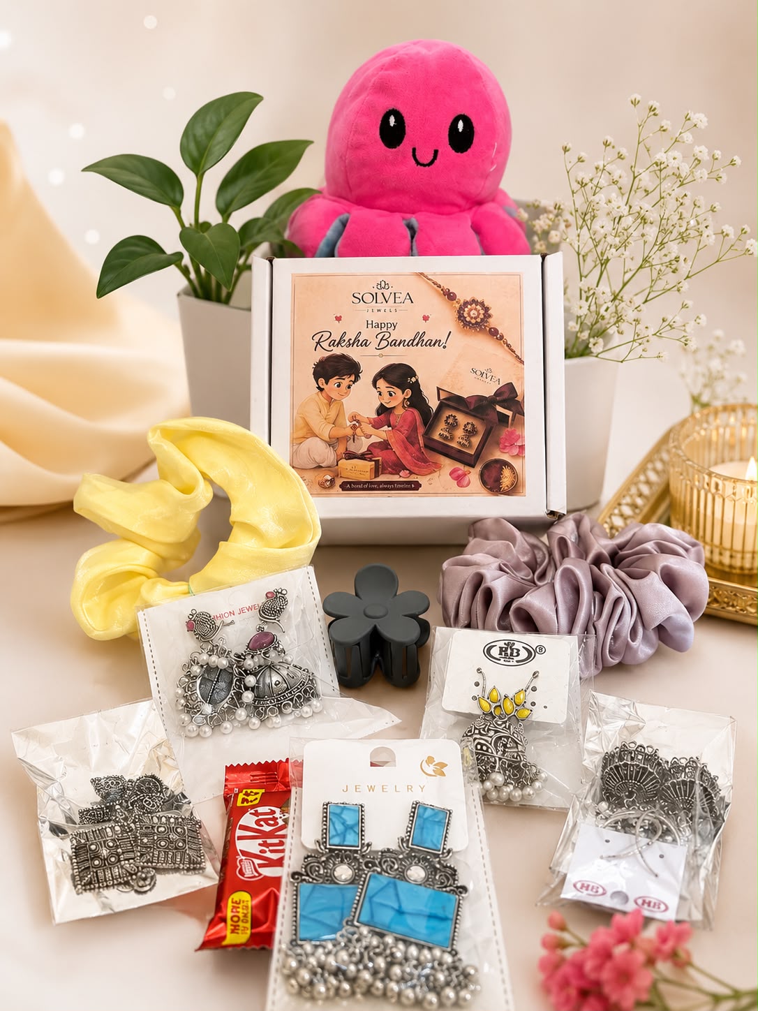 Rakhi Oxidised Elegance Box – Earrings & Girly Accessories