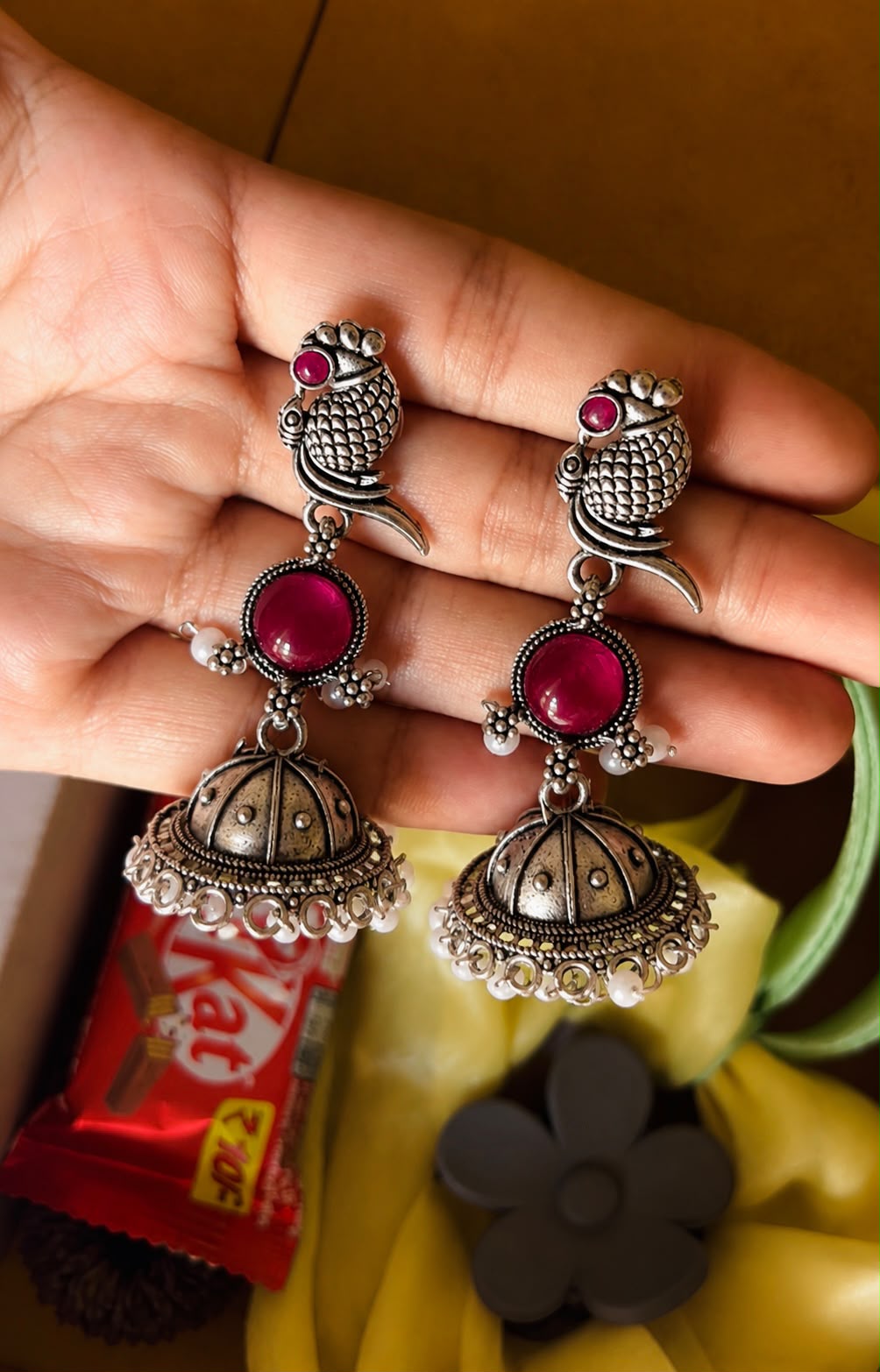 Rakhi Oxidised Elegance Box – Earrings & Girly Accessories