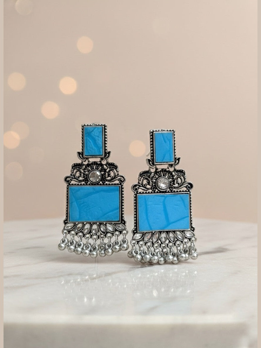 Boho Metallic Ghungroo Earrings