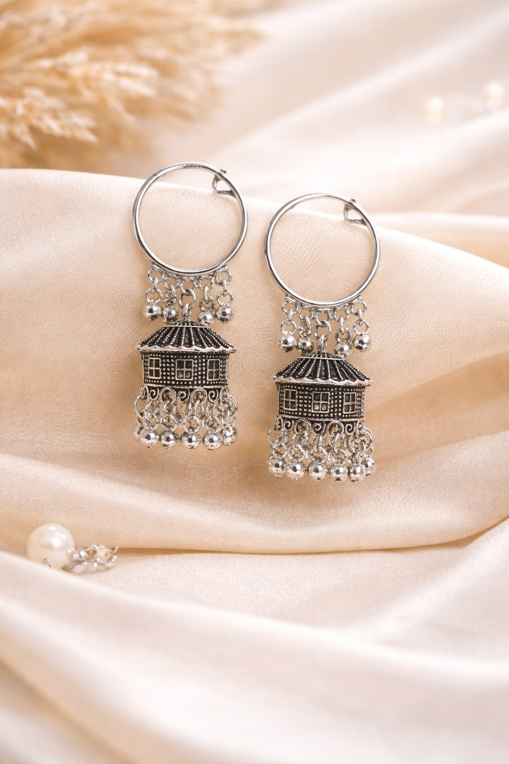 Mini Hut Jhumka Hoops