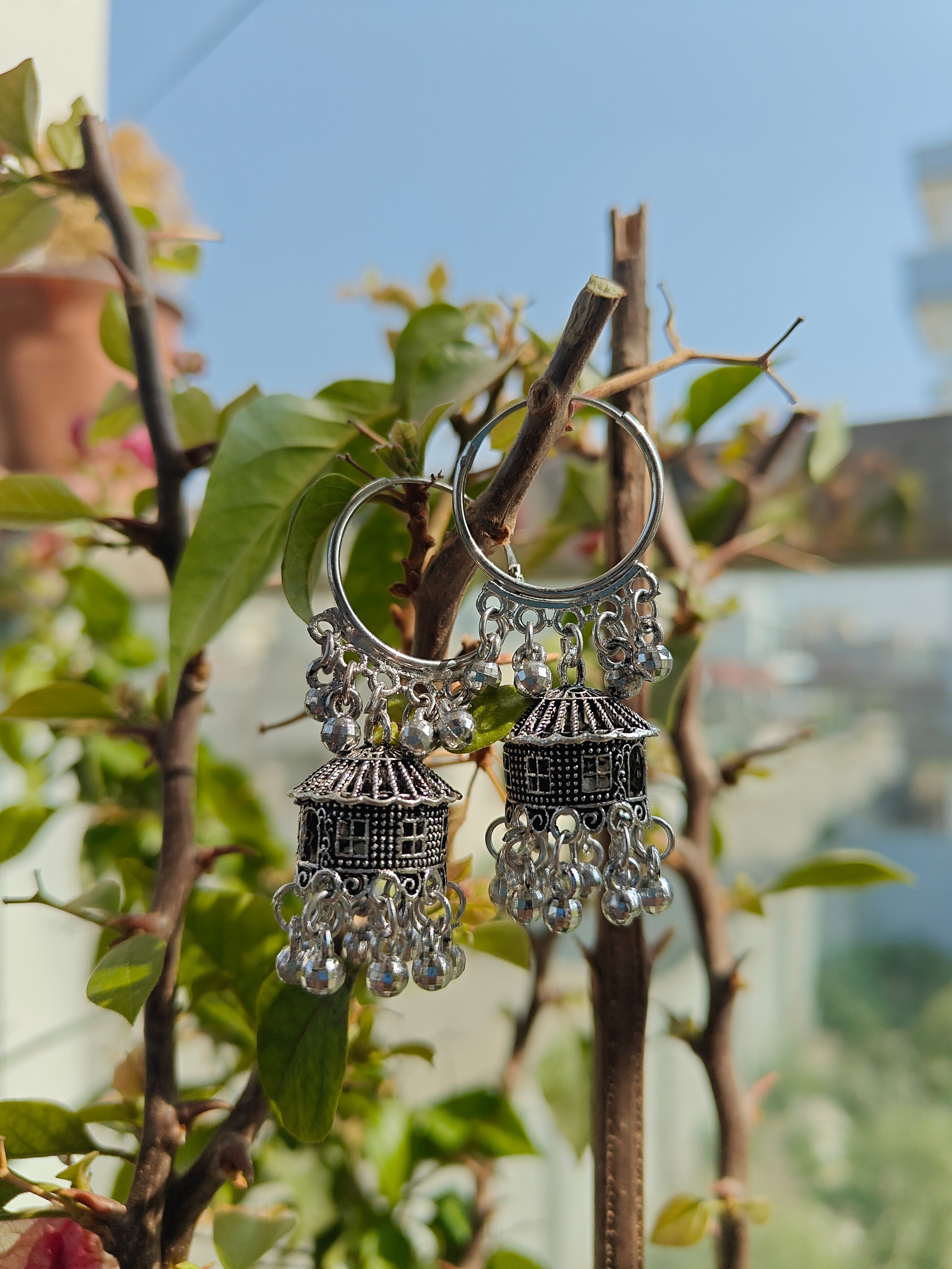 Mini Hut Jhumka Hoops